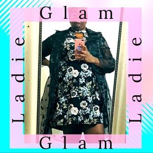 3X SAUCI Floral Choker Dress (Plus Size)